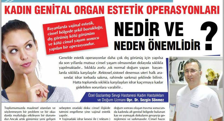 Genital Estetik Sağlık Dünyası Dergisi